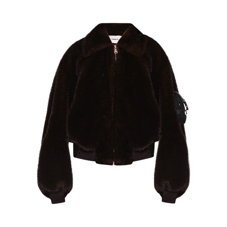 

Куртка Coperni Faux Fur Bomber Jacket, Brown