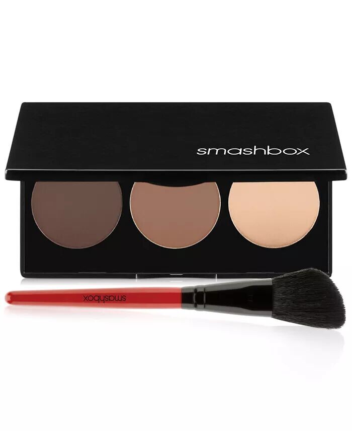 

Пошаговая палитра контурных хайлайтеров и бронзаторов для лица Smashbox