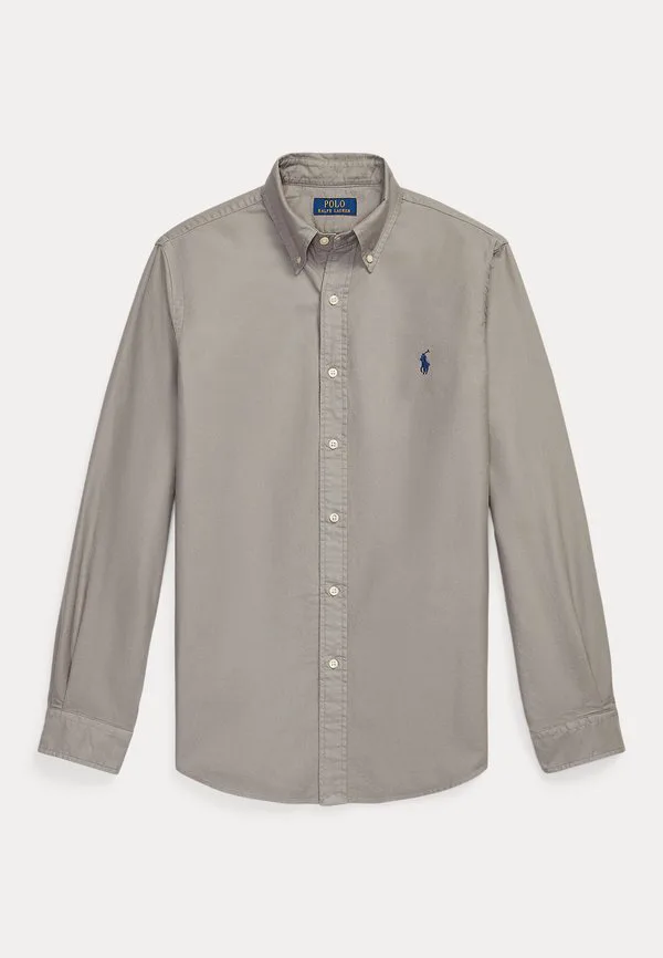 Рубашка-Оксфорд, сшитая на заказ, окрашенная методом октофиль. Polo Ralph Lauren, Perfect Grey — фото 4