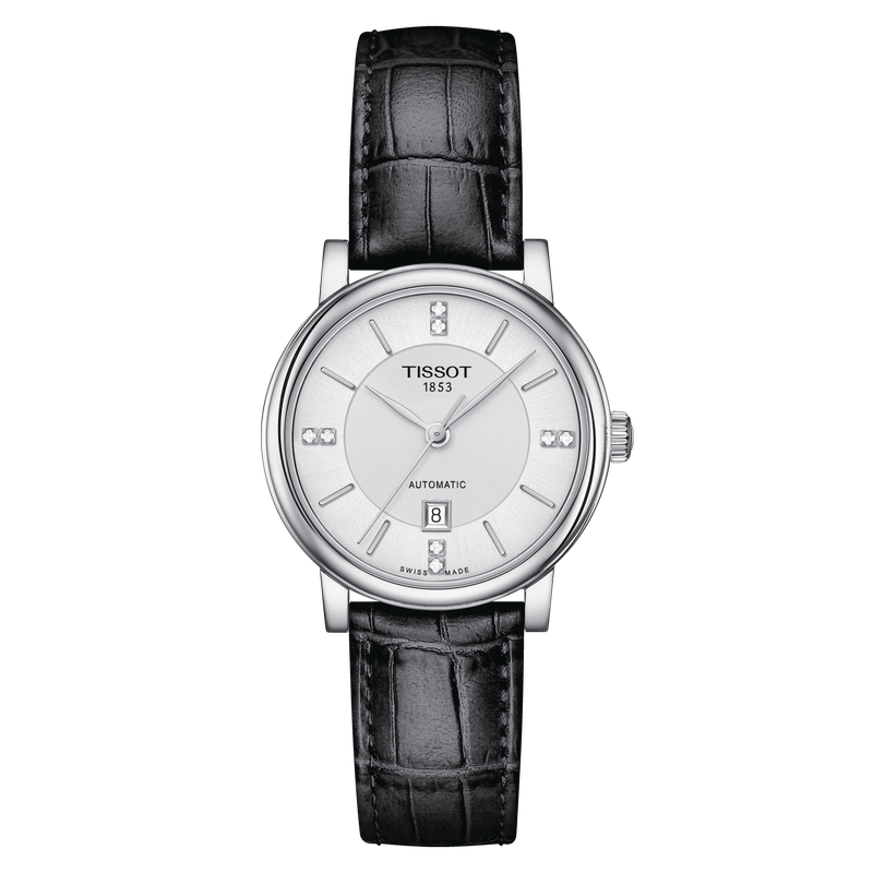

Женские автоматические часы Tissot Carson 30 мм, черный