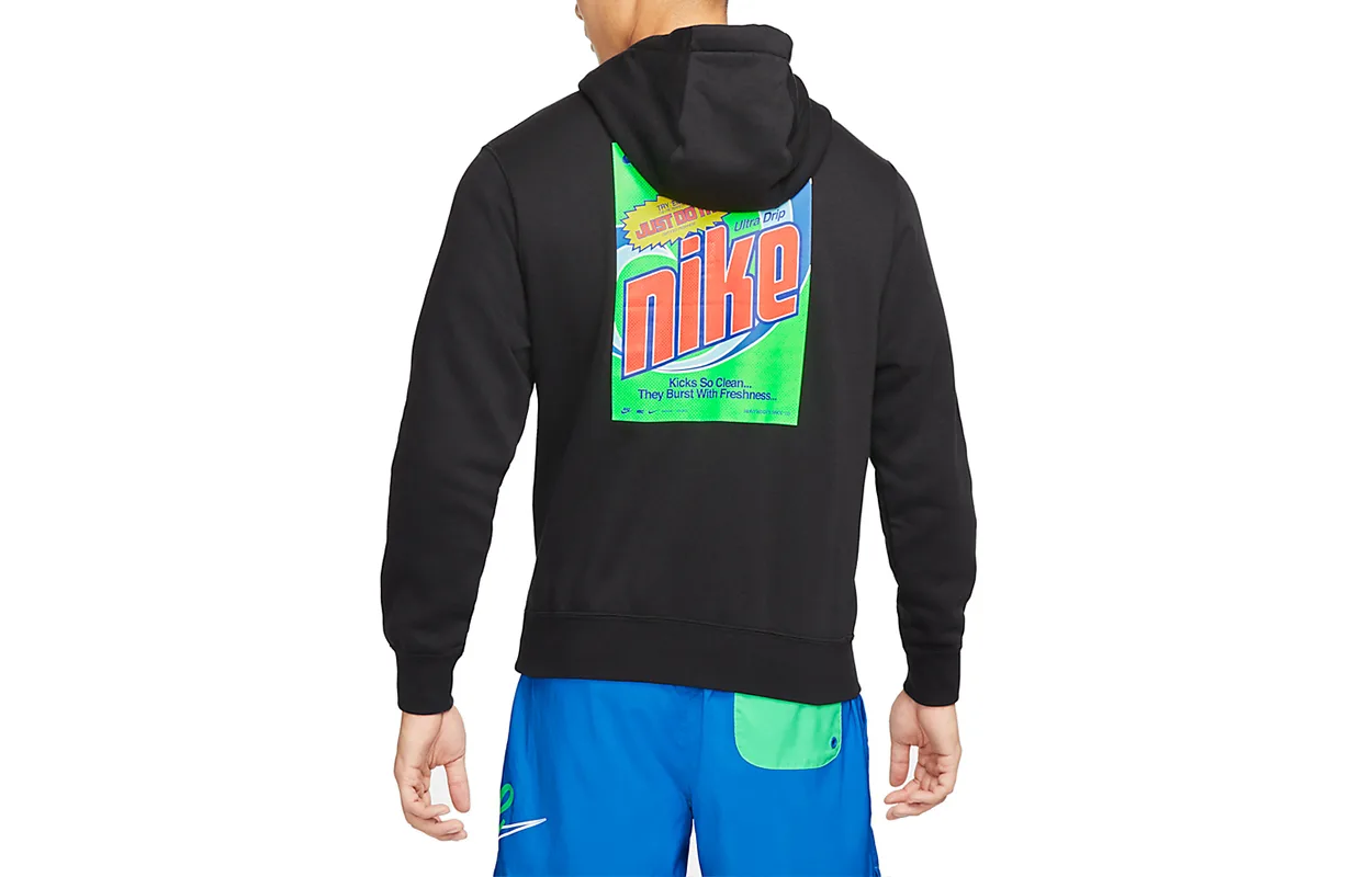 Спортивный худи с флисовой подкладкой Keep It Clean Casual Sports Nike, черный — фото 3
