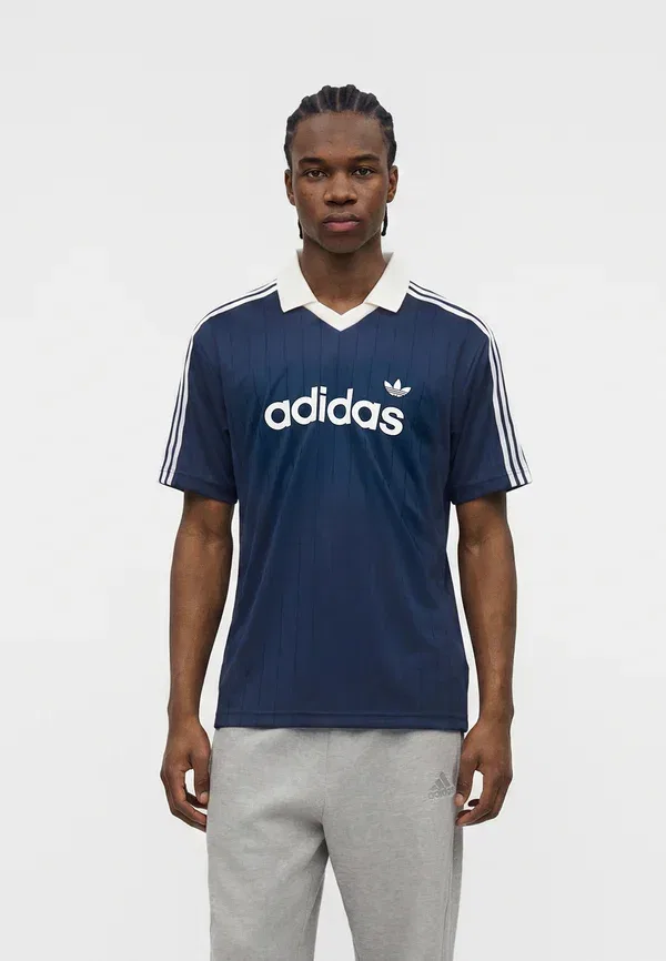 Футболка поло Adidas Originals, ночной индиго/белый