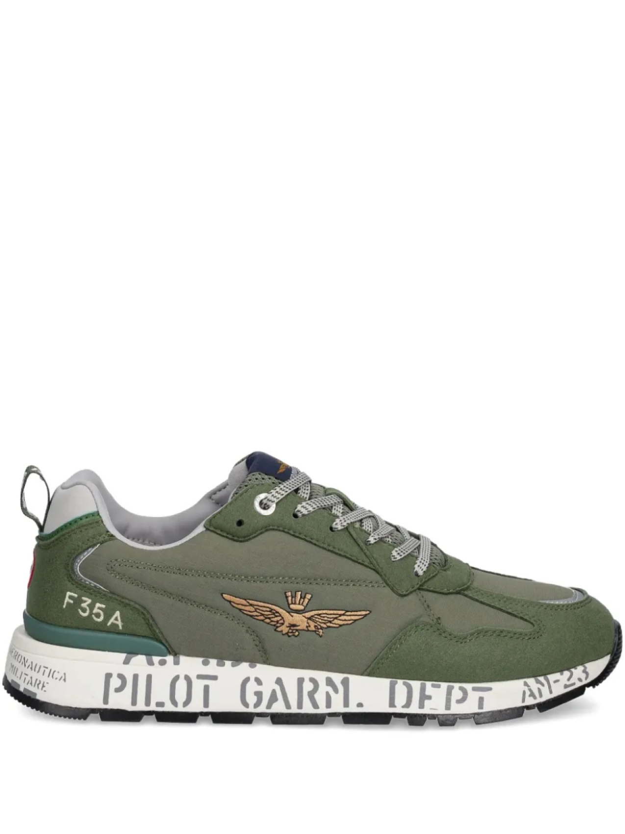 

Вышитые кеды Aeronautica Militare, зеленый
