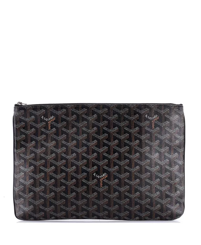 

Сумка-кошелек MM Senat Zip Pouch из лакированного холста Pre-Owned Goyard, черный