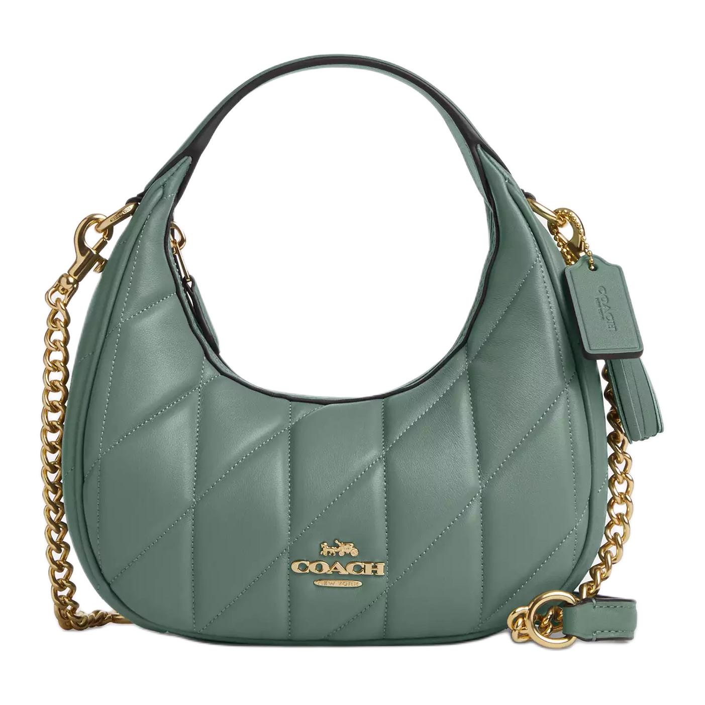 

Carmen Nappa Leather Одноплечевая сумка мини женская Green COACH, Set (Bag+Dust Bag)