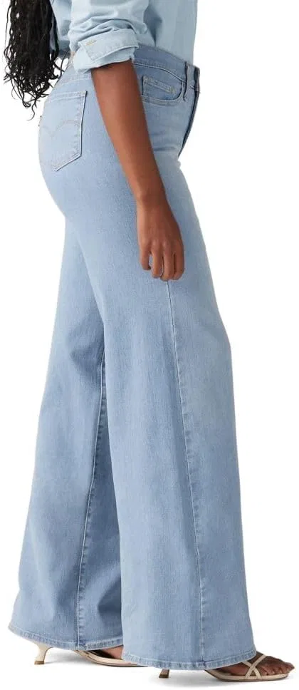 Levi's женские джинсы 318 Shaping Wide Leg, Tall Glass Of Water — фото 3