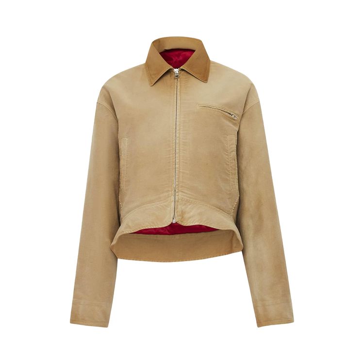 

Куртка JW Anderson Curved Hem Workwear Jacket 'Beige', желто-коричневый