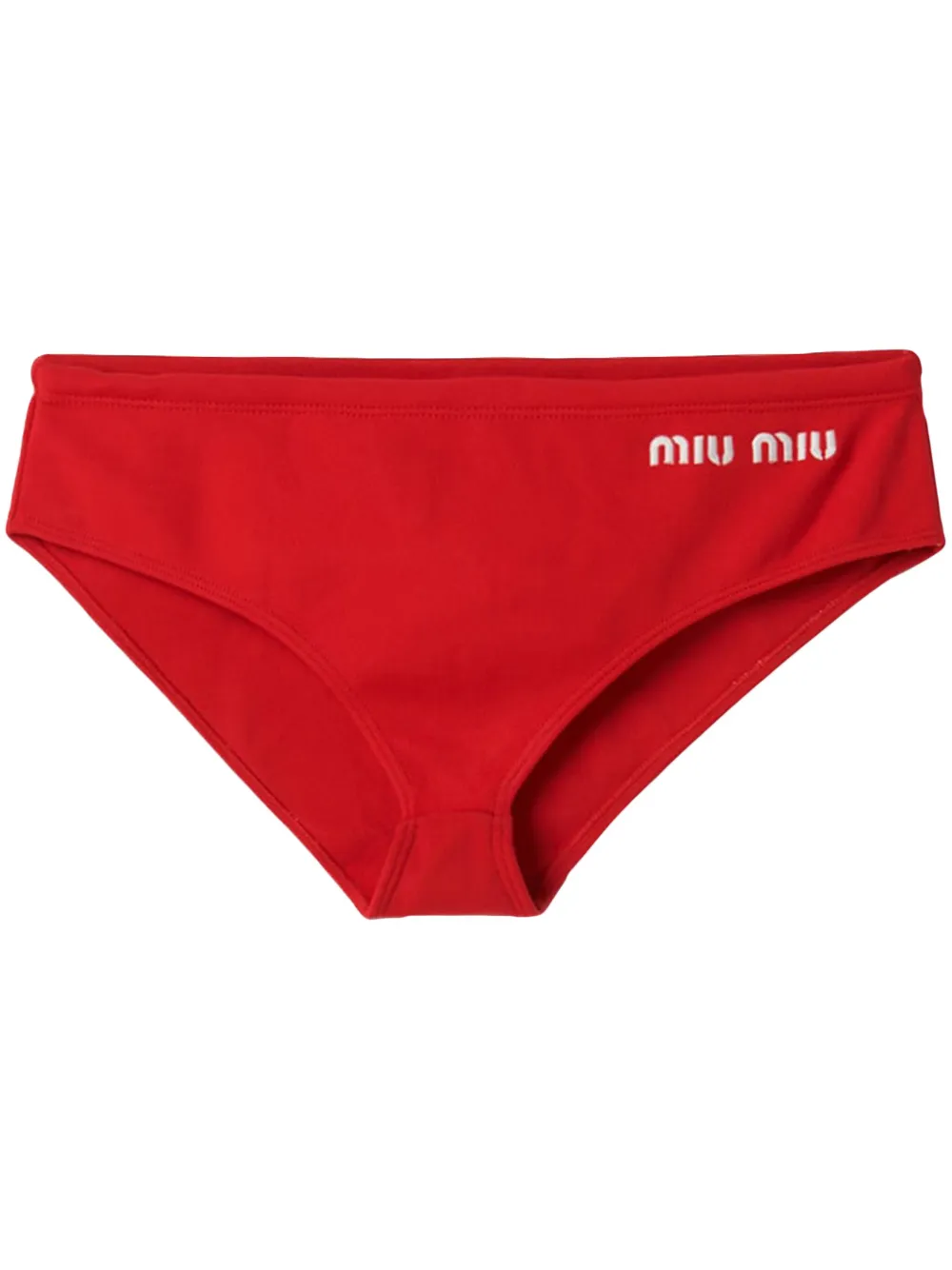 

Плавки бикини с логотипом MIU MIU, красный