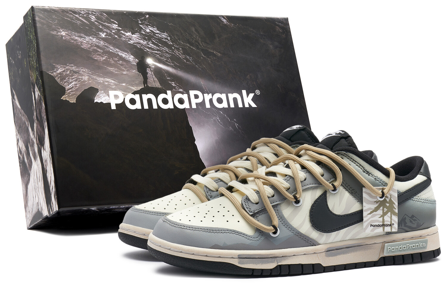 

Кроссовки Nike Dunk Skateboard Shoes Men Low-Top Gray White
