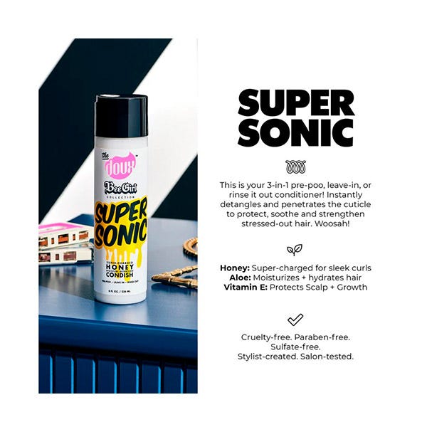 Кондиционер тройного действия THE DOUX Super Sonic Honey, 236 мл — фото 3