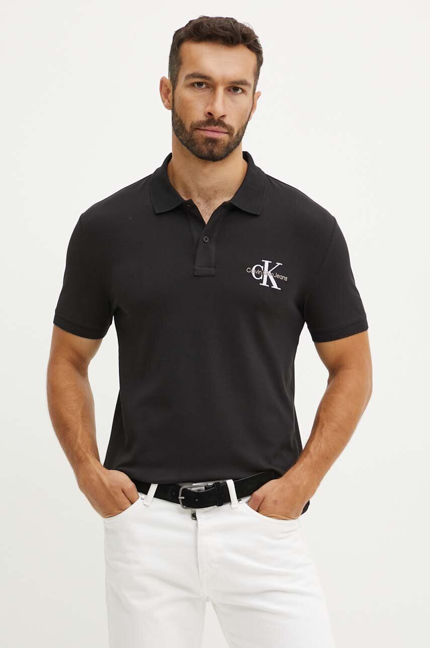 

Поло Calvin Klein Jeans, черный