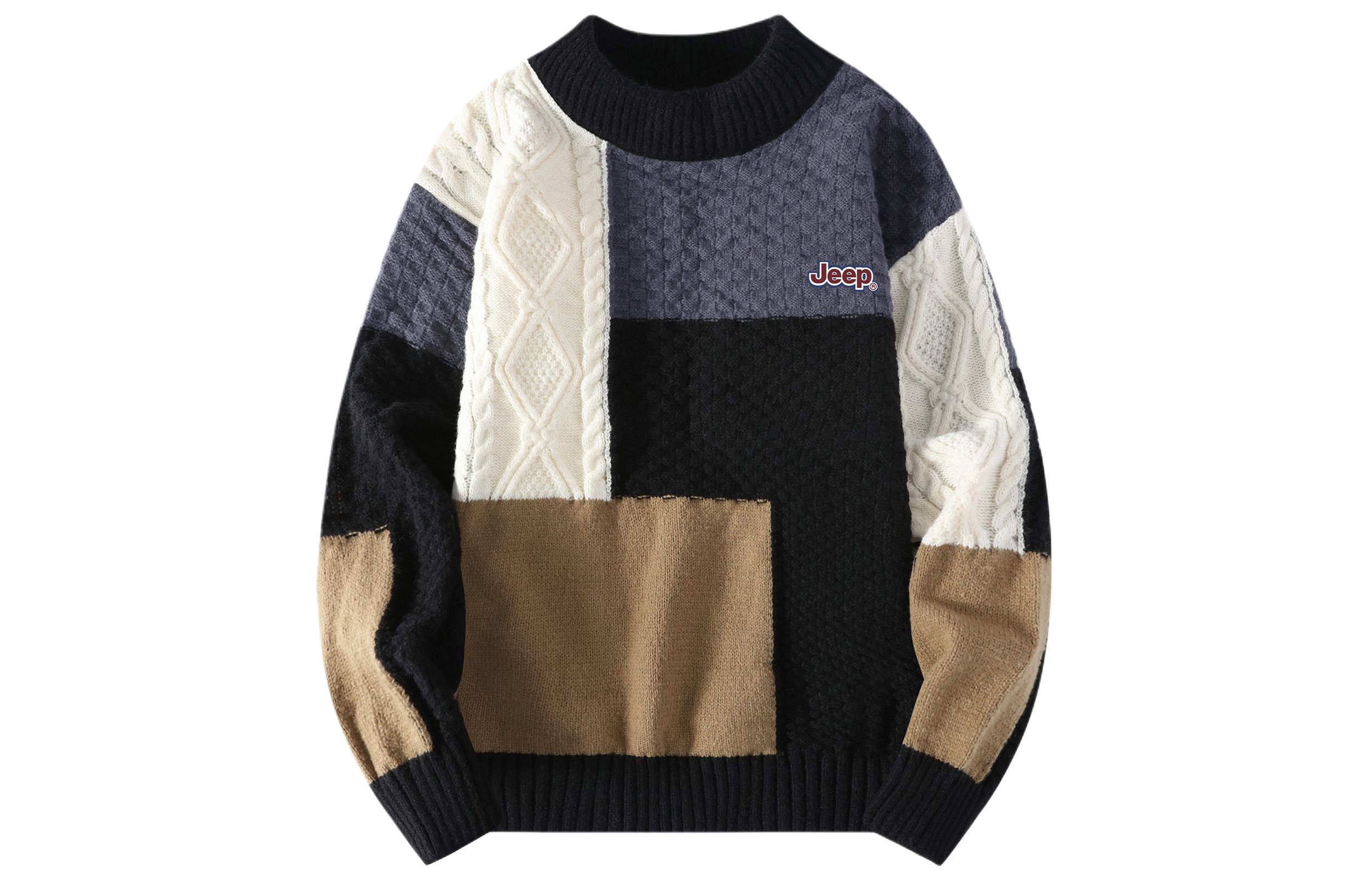 

Свитер Unisex Stand Collar Moderate Jeep, pure черный