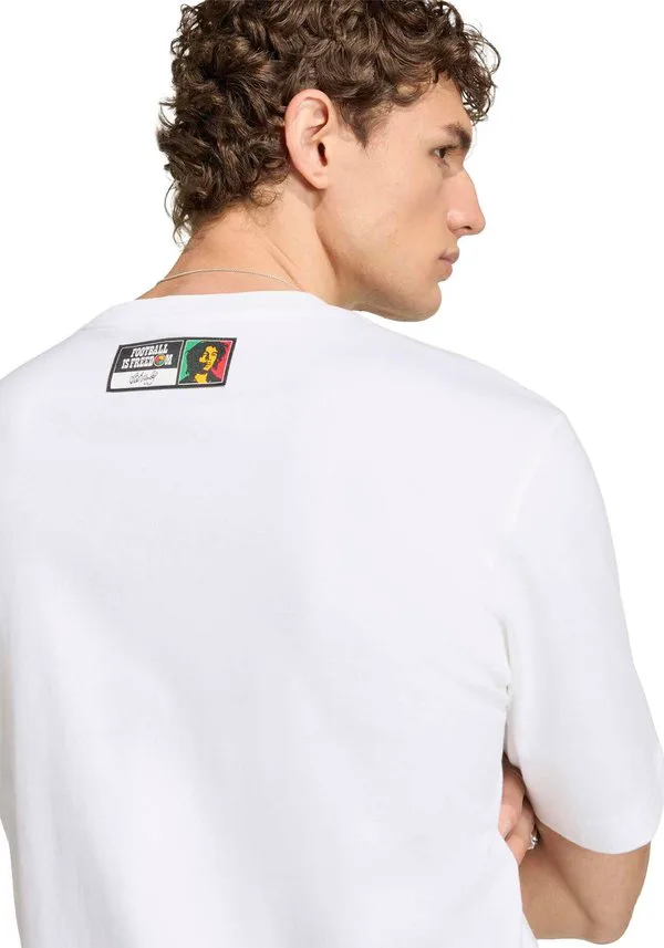 Футболка с принтом боба марли Adidas Originals, White — фото 2