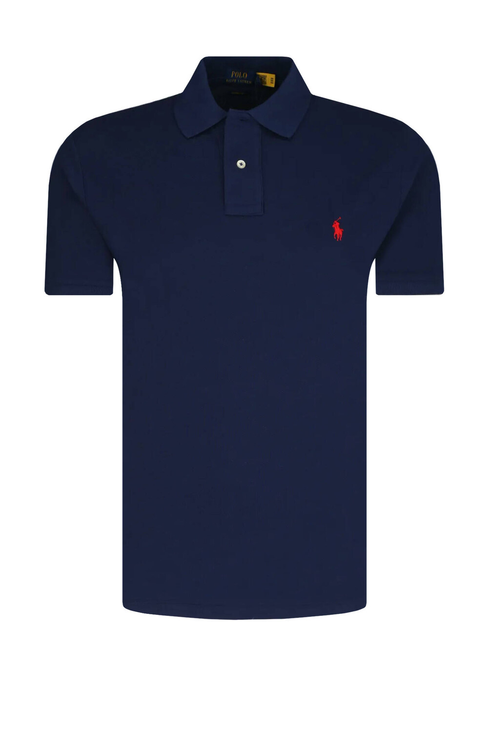 

Поло POLO RALPH LAUREN custom slim fit, темно-синий