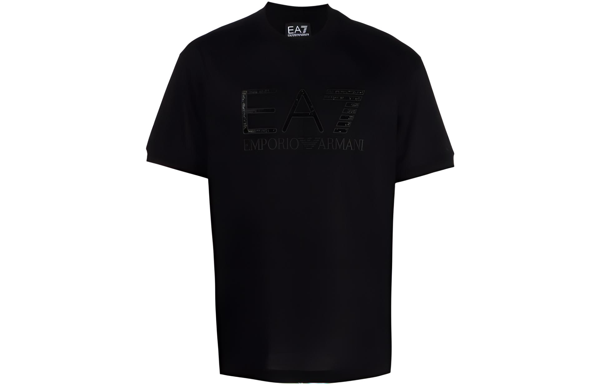 

EMPORIO ARMANI Футболка EA7 SS22 мужская черная, Черный, EMPORIO ARMANI Футболка EA7 SS22 мужская черная
