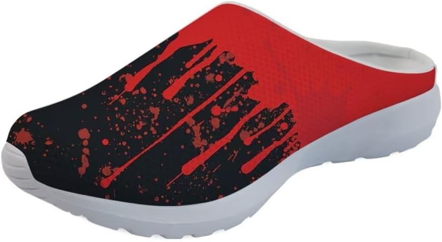 

Мужские садовые сабо GLENLCWE, женские сабо-сандалии, сетчатые пляжные тапочки для душа, повседневные мюли с поддержкой свода стопы для дома и улицы, красный