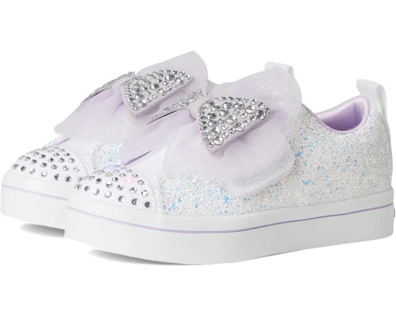 Детские кроссовки Skechers Twi-Lites - Sweetie Bow 314382L-WHT белого цвета HAWK1281