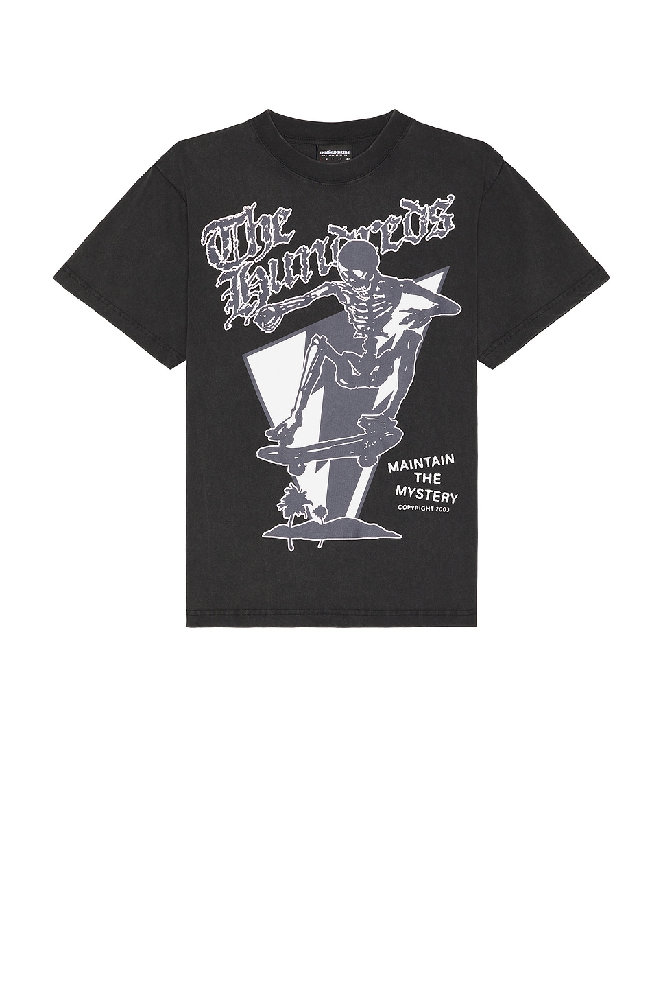 

Футболка "Гора черепов" The Hundreds, washed black
