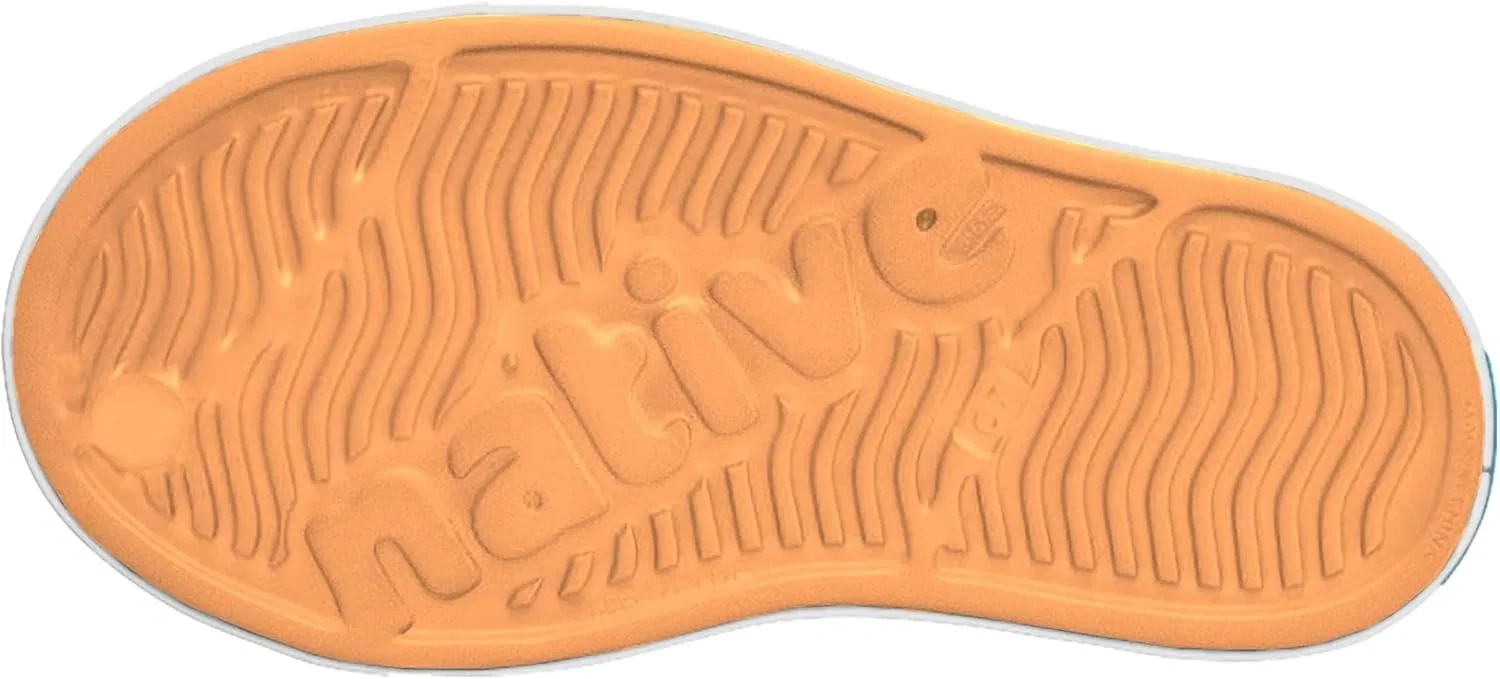 Детские водонепроницаемые кроссовки Native Shoes Jefferson, цвет Papaya Orange/Shell White — фото 3
