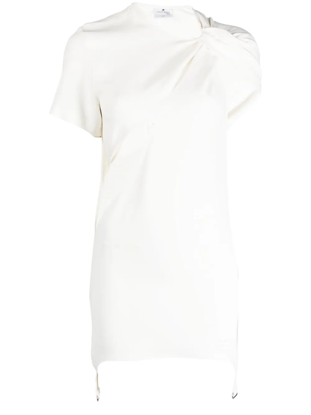 

Платье мини с вырезами Courrèges, белый