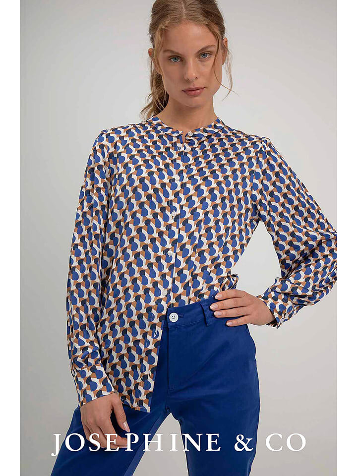

Блуза Josephine & Co Sigrid, цвет beige/blau
