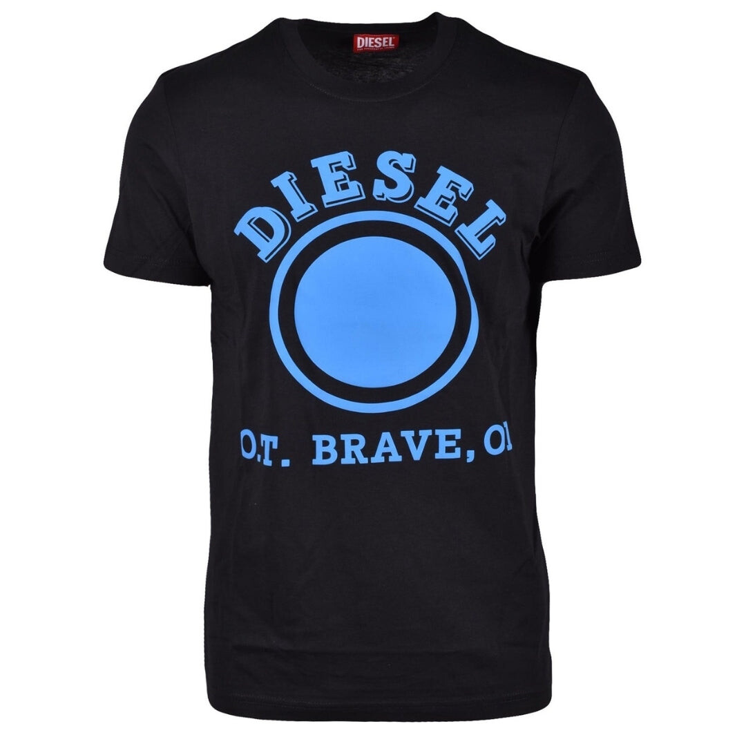 

Футболка it с точечным логотипом Diesel, черный