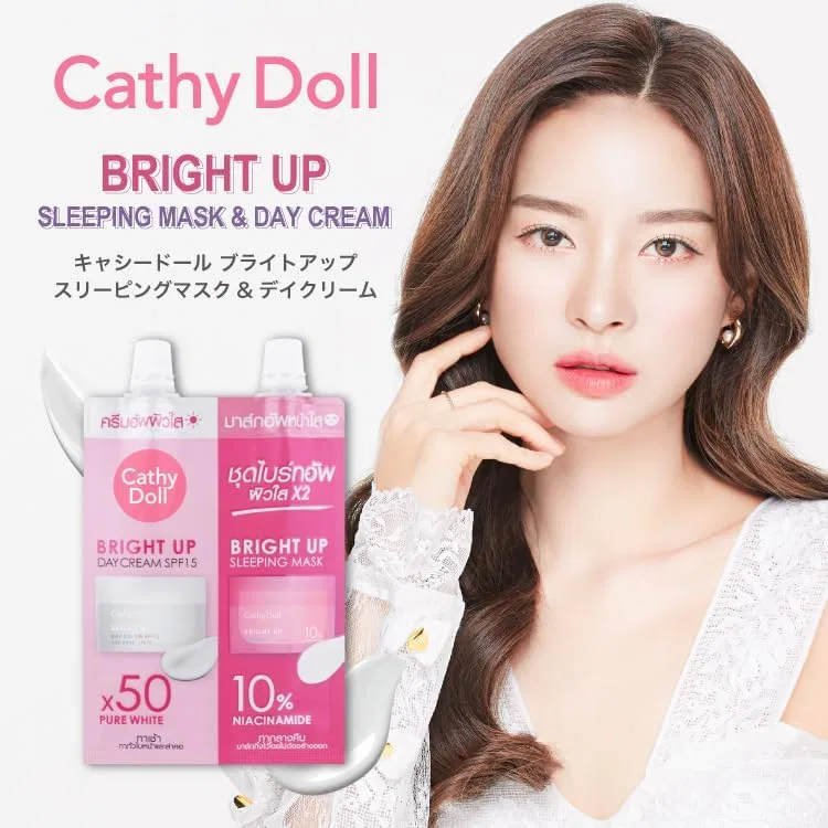 Набор для ухода за кожей лица Cathy Doll Bright-Up Sleeping Mask/Day Cream 5 мл + 7 г — фото 3