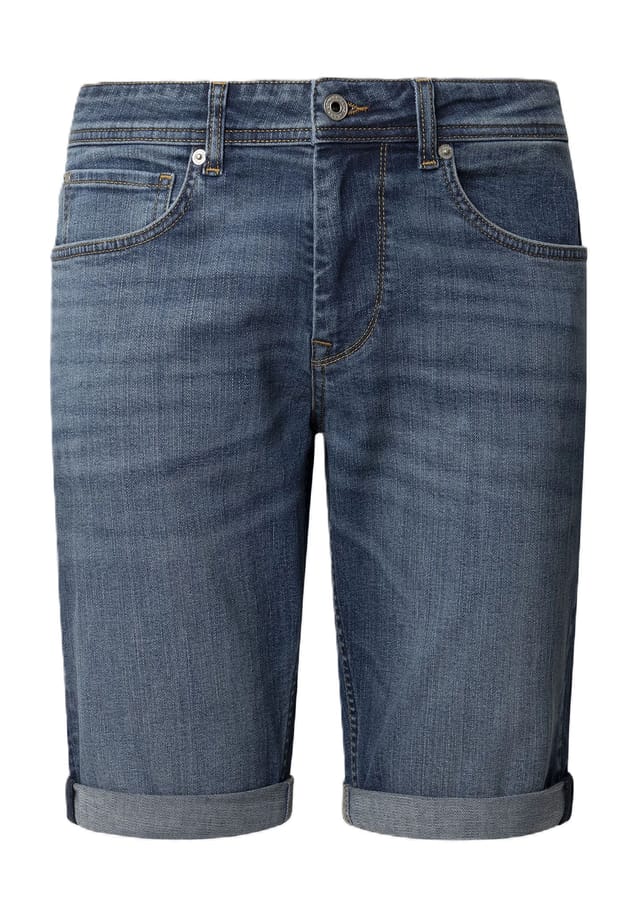 

Шорты-Бермуды из денима с пятью карманами Pepe Jeans, синий