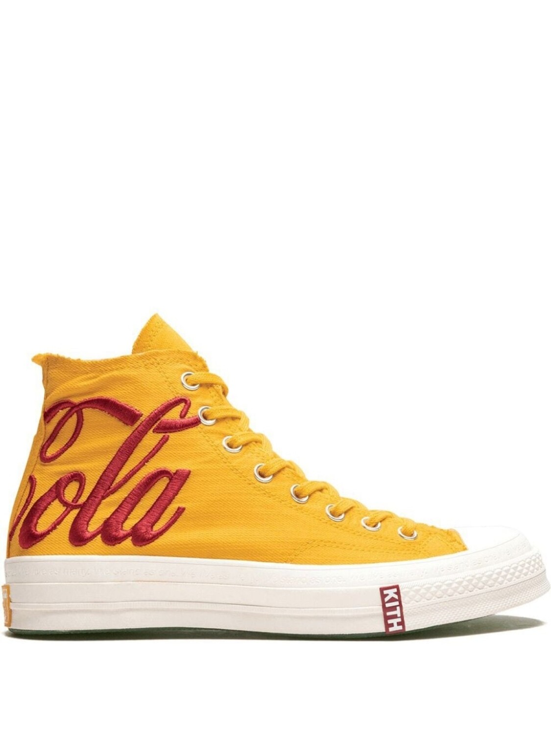 

Высокие кроссовки Kith x Coca Cola 1970 All Star Converse, желтый