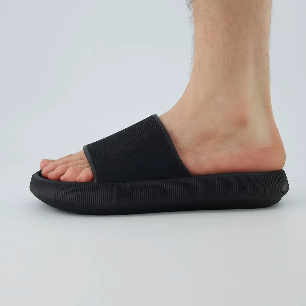 

Мужские сандалии CUSHIONAIRE Feather EVA - слайдеры для восстановления, легкая водная обувь для мужчин, черный