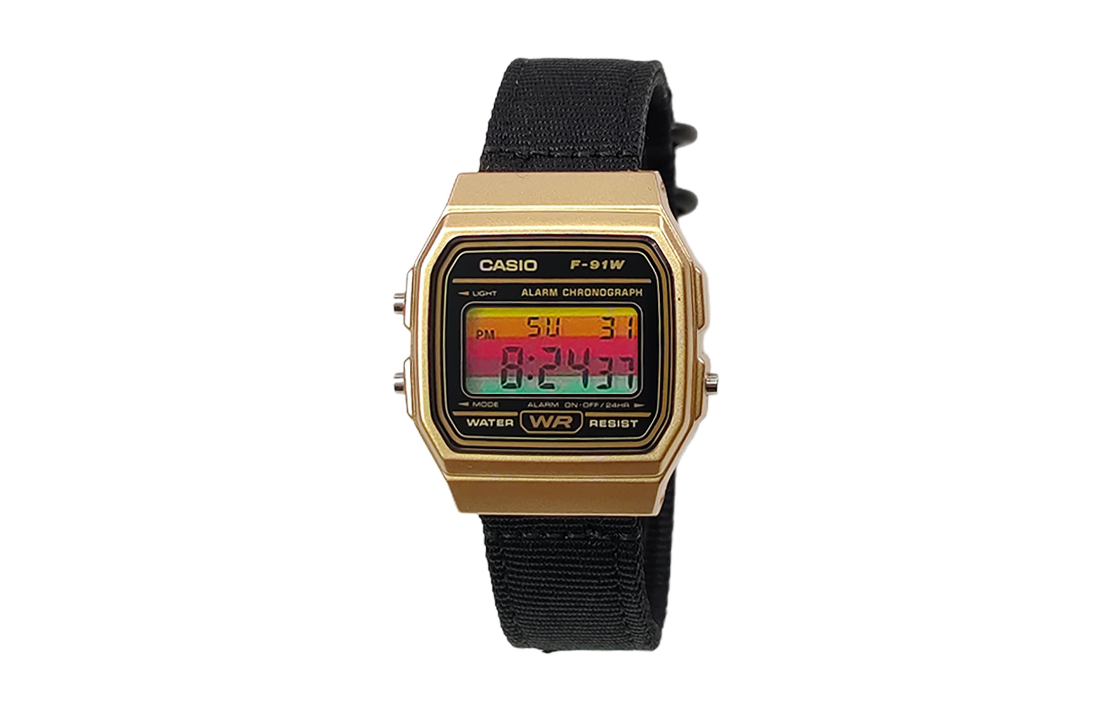 

CASIO Часы Retrofit Series Quartz Movement Nylon Strap Watch Men's Watch Black Dial