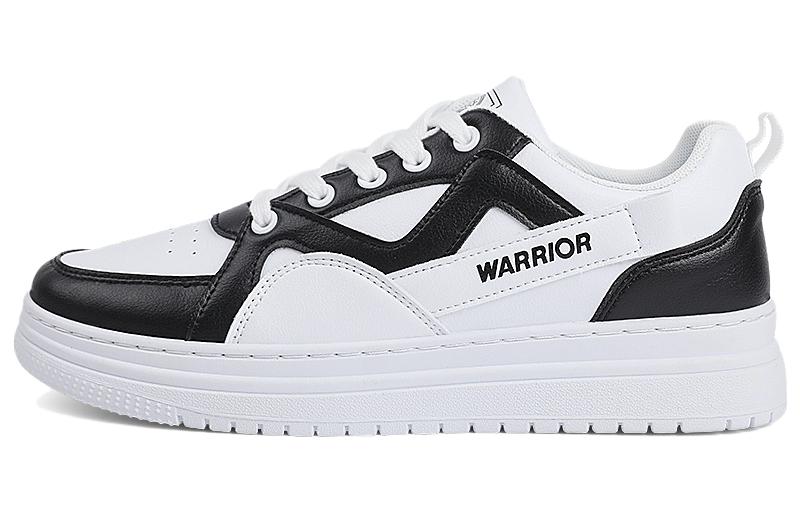 

Низкие скейтерские кроссовки Warrior мужские бело-черные