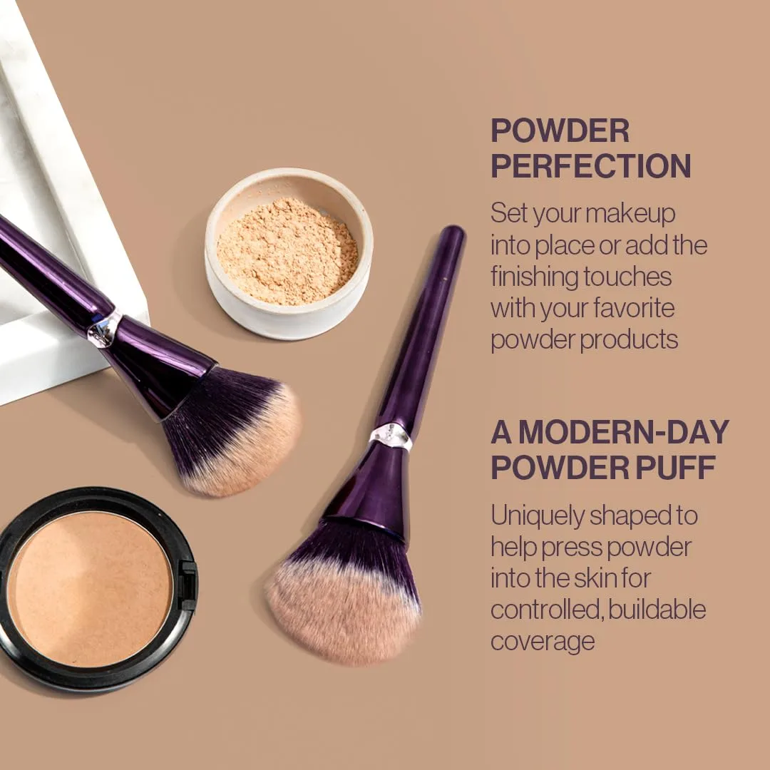 Кисть для макияжа Anisa Beauty Multi-Powder Brush Large для пудры, румян, бронзера и тональной основы, мягкие веганские волокна — фото 3