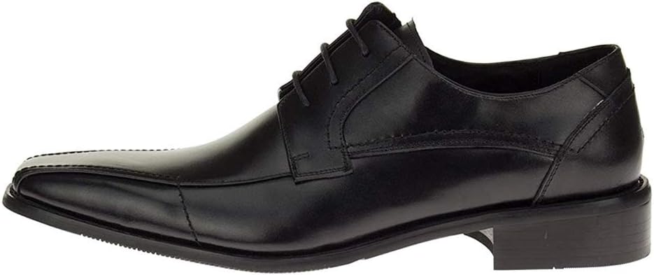 Мужские кожаные туфли DTI Modern Business Dress Oxford на шнуровке Z6055 черные DTI DARYA TRADING — фото 4