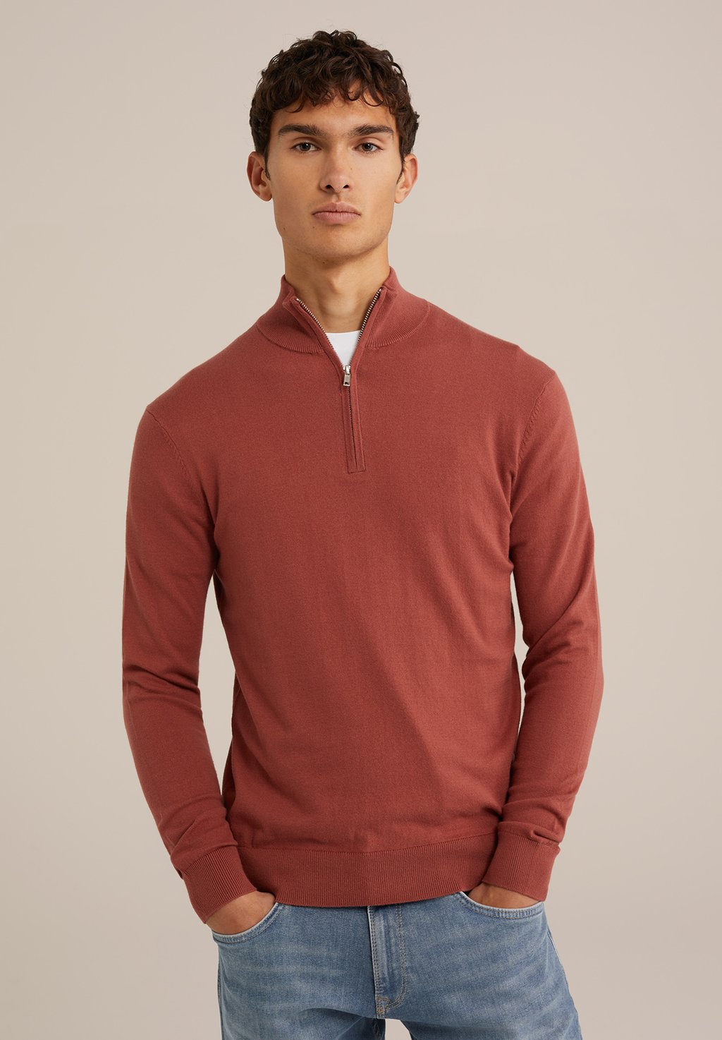 

Свитер WE Fashion, бордовый