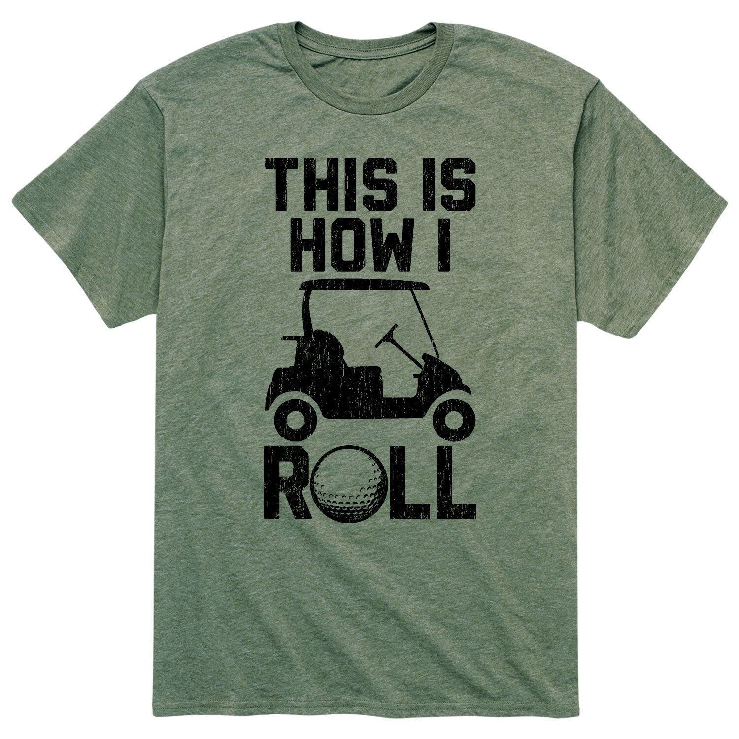 

Мужская футболка How I Roll Golf Licensed Character