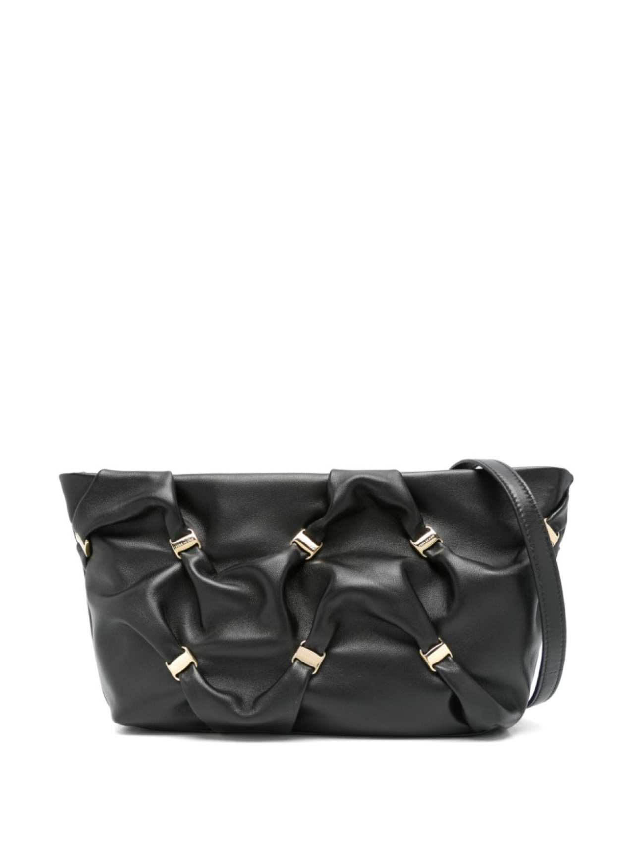 

Ferragamo клатч с логотипом, черный