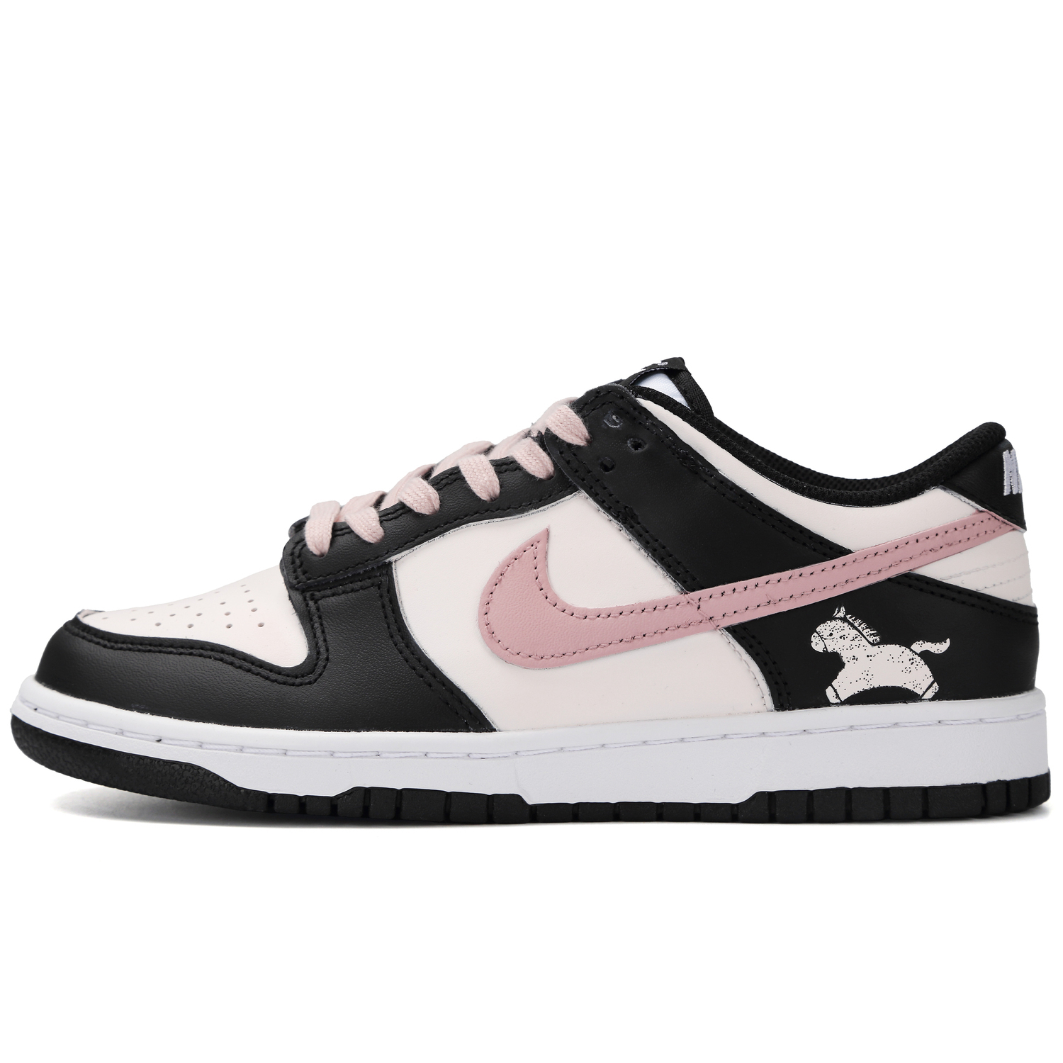 

Nike Кроссовки для скейтбординга Dunk Sweetheart Wooden Horse с низким верхом, устойчивые к истиранию, черно-розовые, унисекс