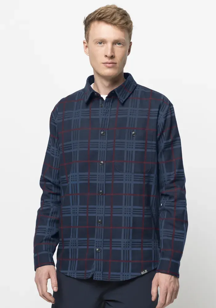 

Фланелевая рубашка Jack Wolfskin "CABIN VIEW SHIRT M", синий