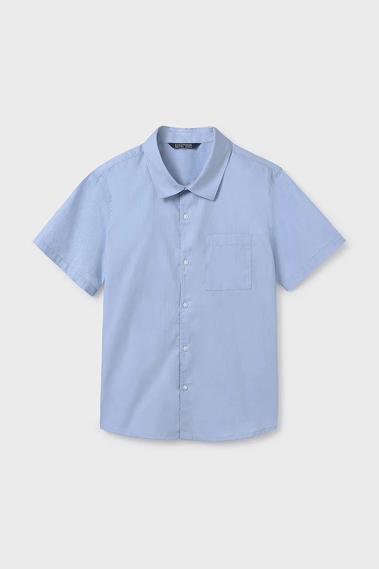 

Детская хлопковая рубашка Mayoral, синий