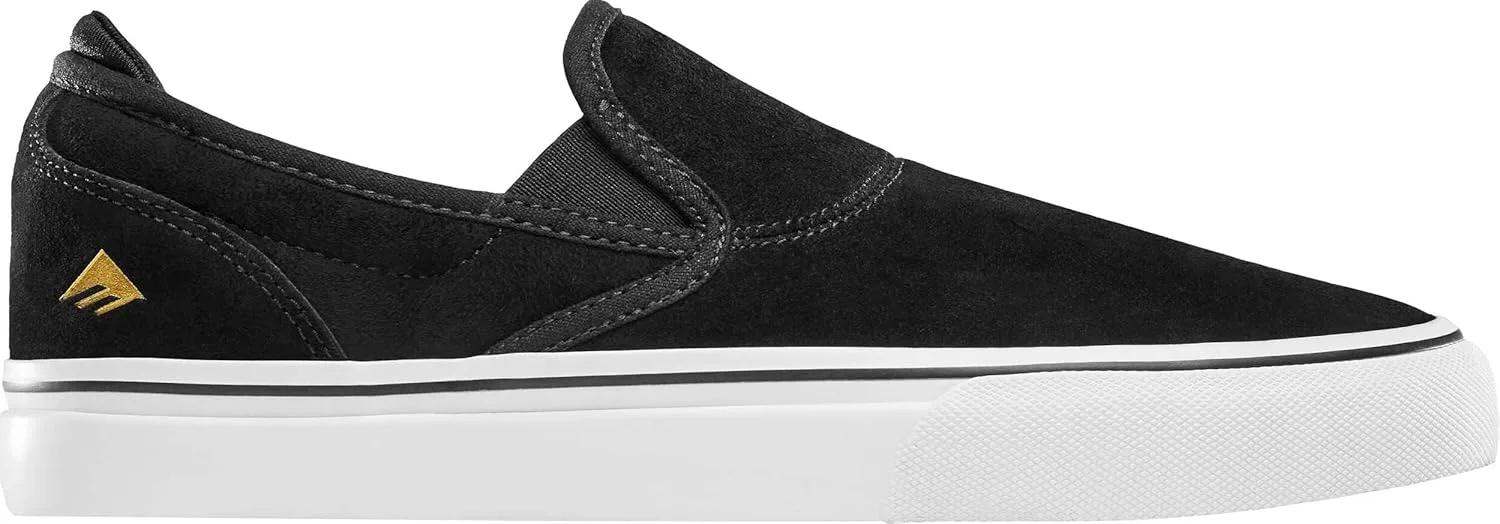 Мужские туфли для скейтборда Emerica Wino G6, белый/черный/золотой — фото 2