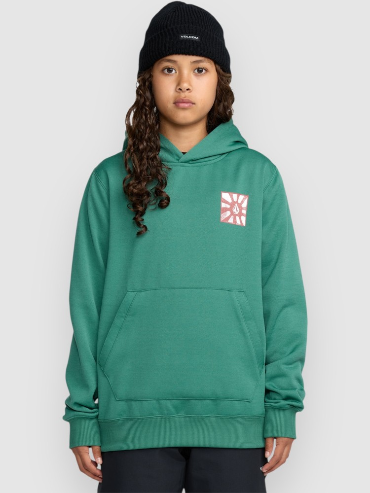 Толстовка Volcom Hydro Kids Fleece Hoodie, spruce green — фото 2