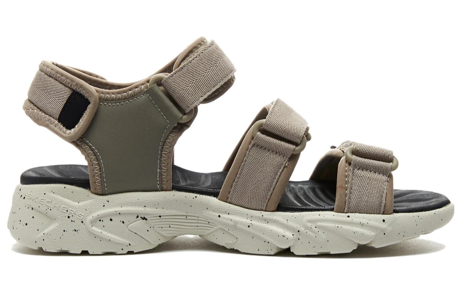 Пляжные сандалии Stamina Sandal мужские серо-коричневые/черные Skechers — фото 2