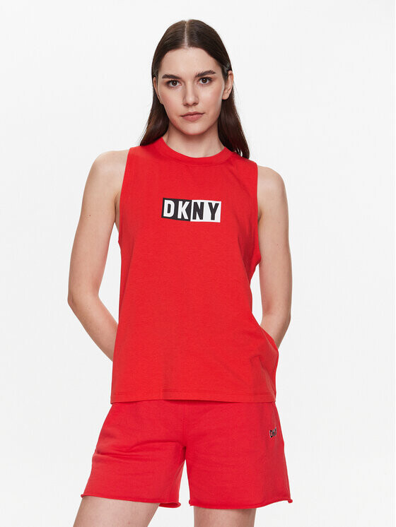 

Топ классической посадки Dkny Sport, красный