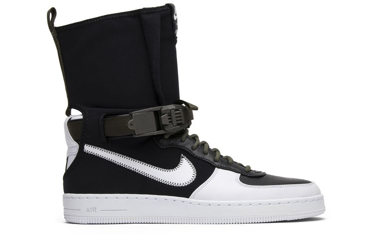

Кроссовки Acronym x NikeLab Air Force Downtown 1 Hi SP 'Black White', черный