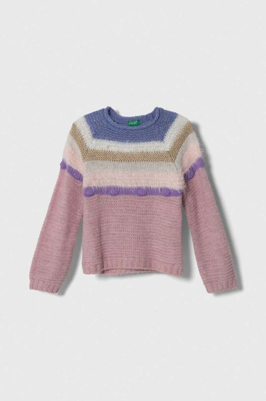 

Свитер с добавлением шерсти для ребенка United Colors of Benetton, розовый