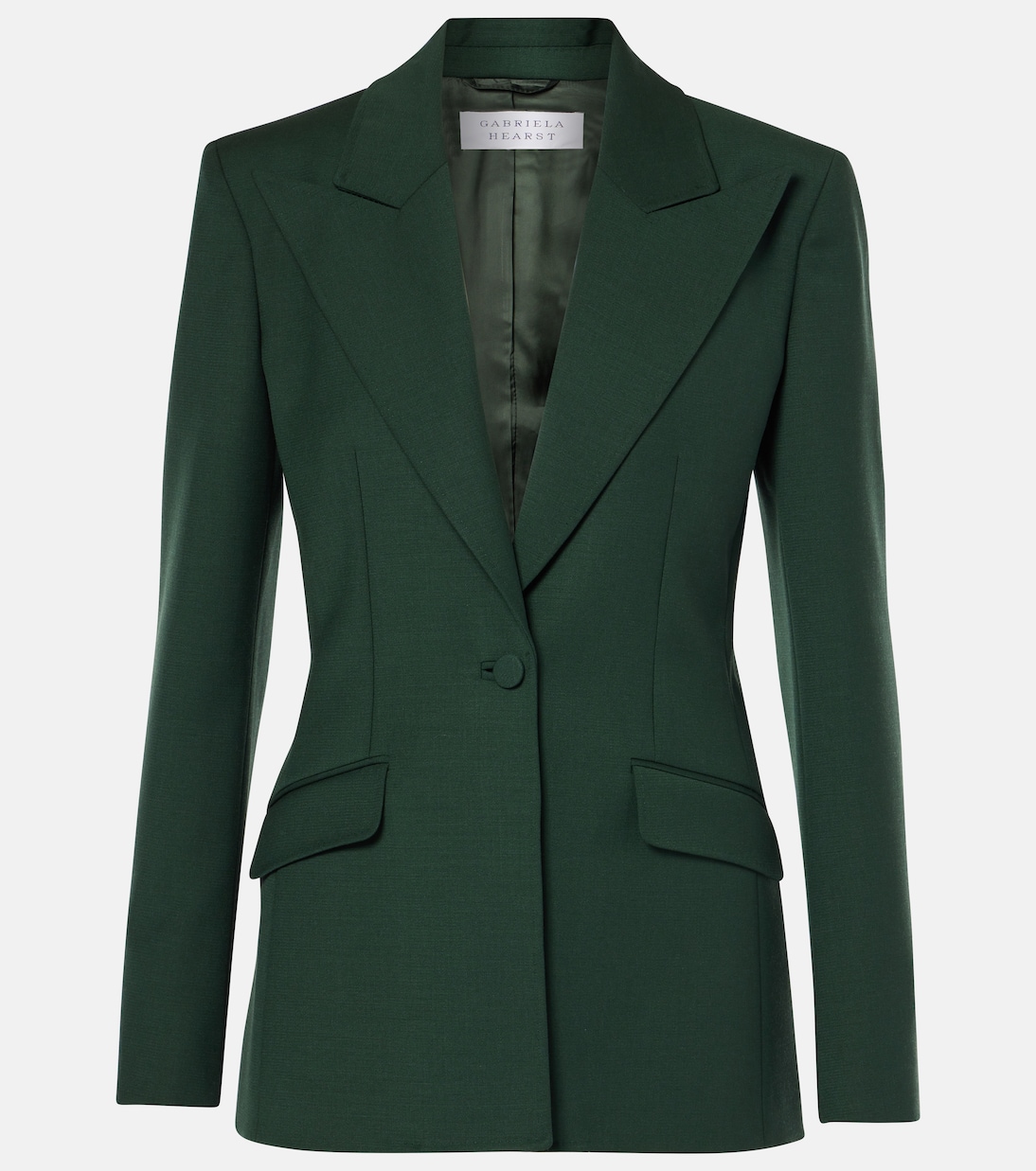 

Шерстяной блейзер Leiva Gabriela Hearst, Emerald Green