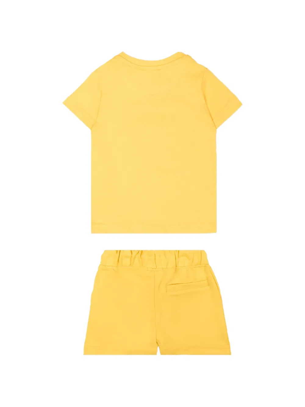 Комплект из футболки и шортов с логотипом Just Cavalli Kids, желтый — фото 2