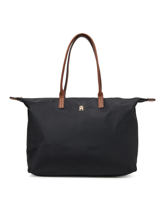 

Женская сумка Popette Maxi Tote AW0AW17996 Tommy Hilfiger, чёрный
