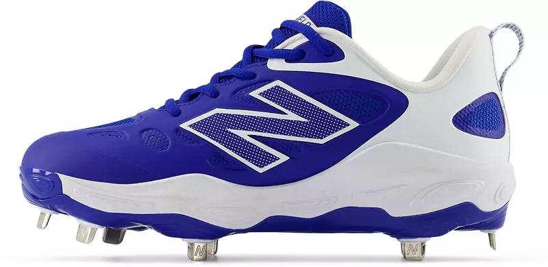 Женские бутсы для софтбола New Balance Fresh Foam X VELO v4 Metal Fastpitch, цвет Royal/White — фото 4